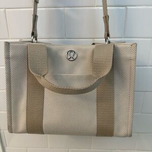 Lululemon Two-tone Canvas Tote Bag